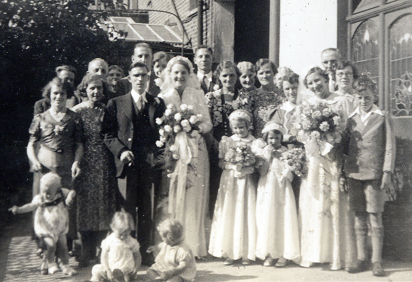 Frederick and Winifred Drummond wedding photograph, original