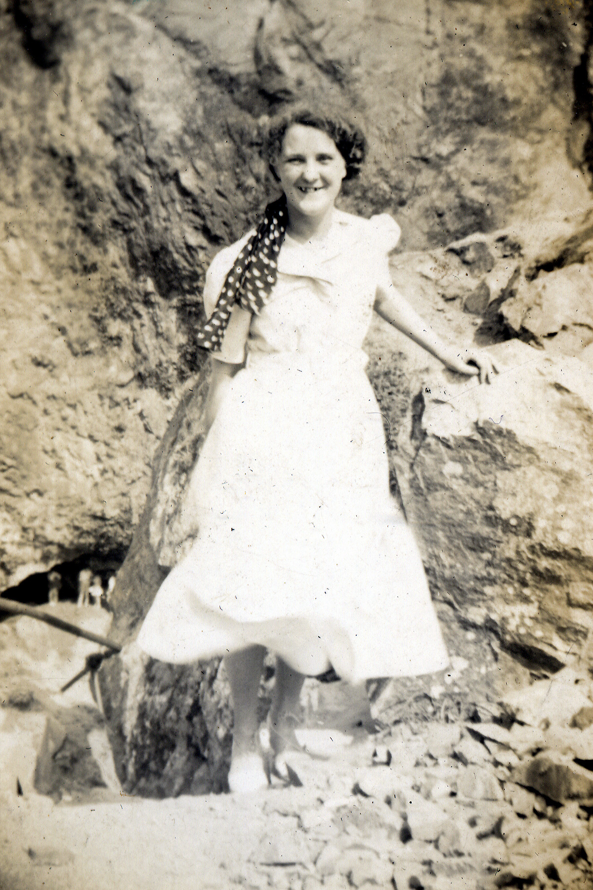 Winifred Sybil Barwick at the seaside, c.1930s