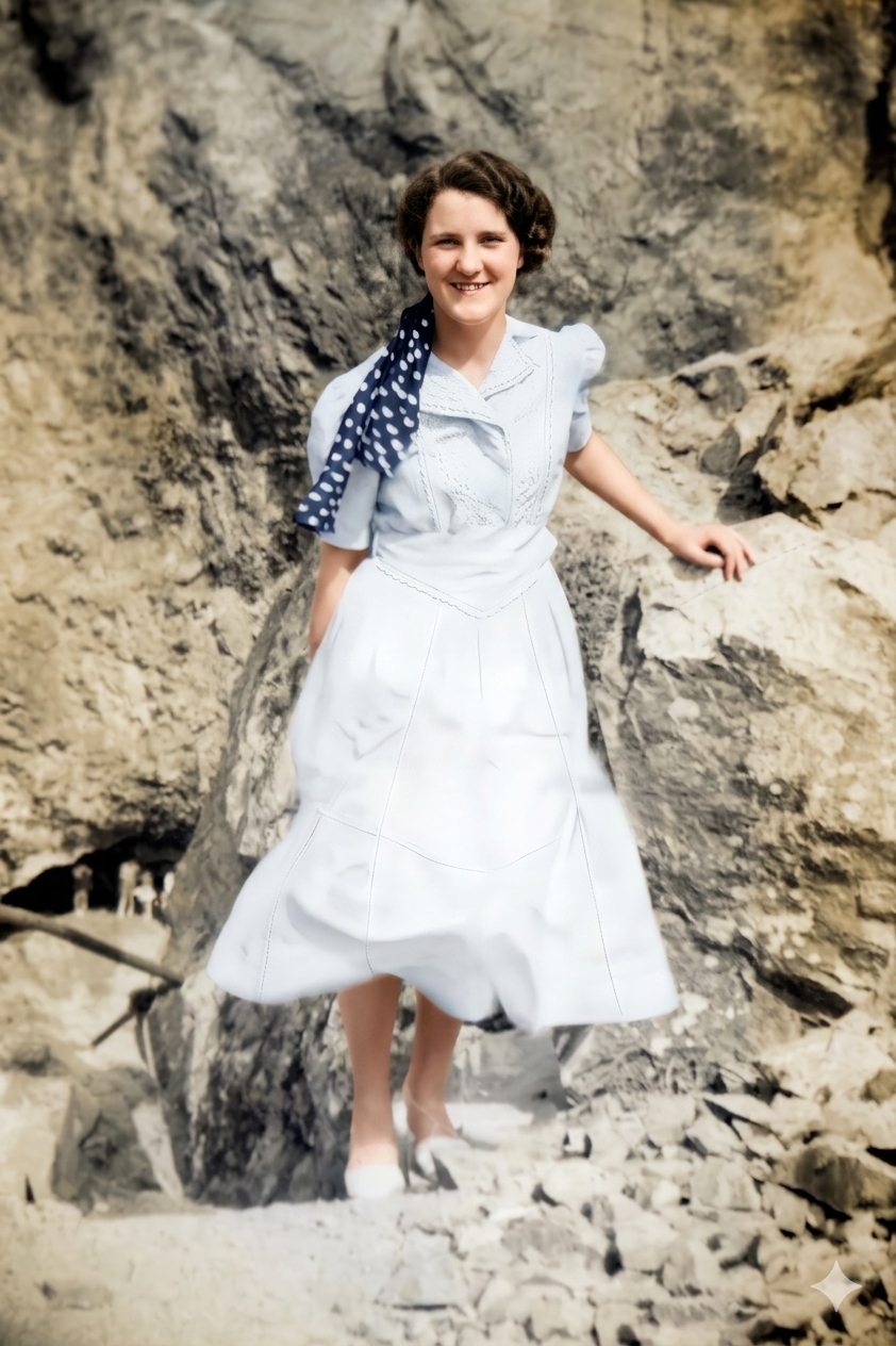Winifred Sybil Barwick, colourised