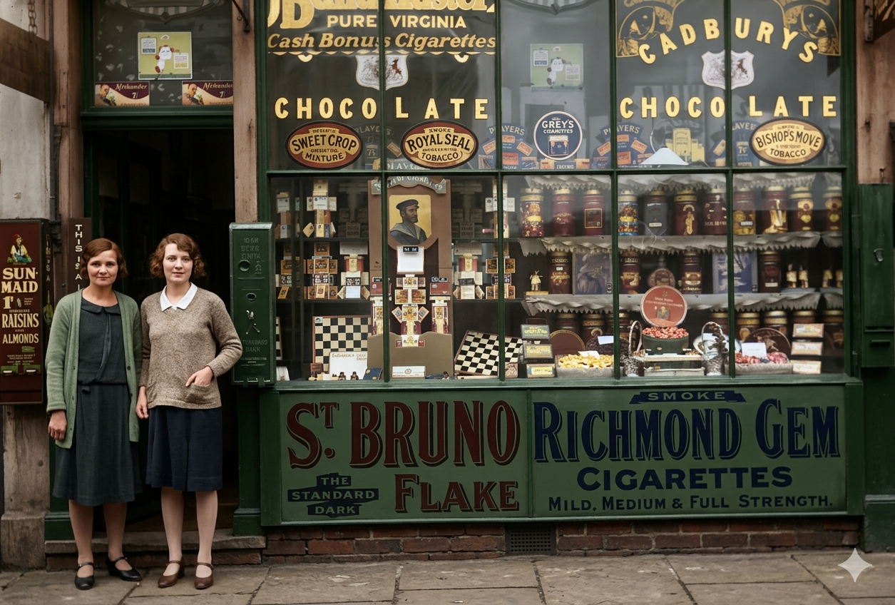 The shop, colourised